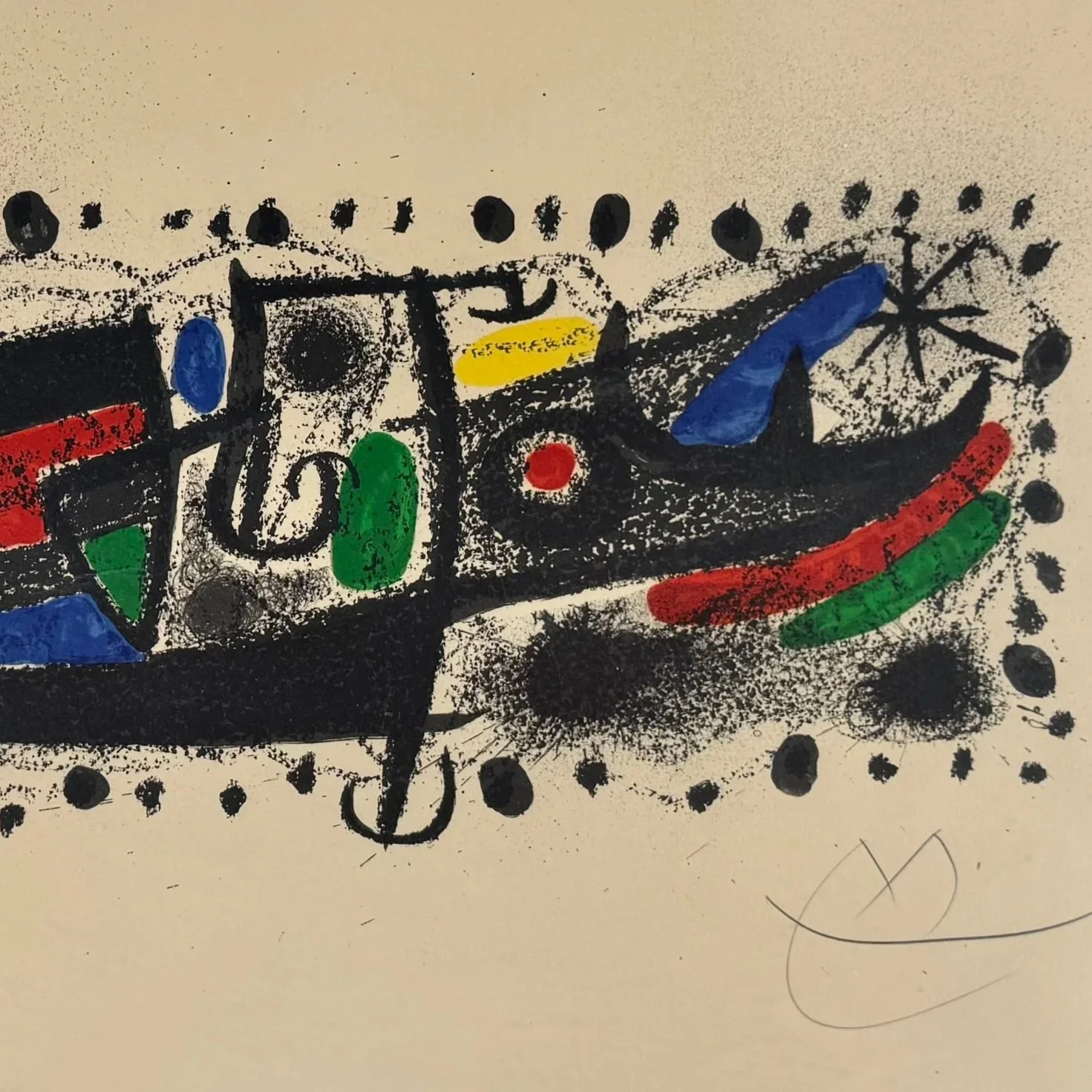 Star Scene by Joan Miro Signed and Numbered