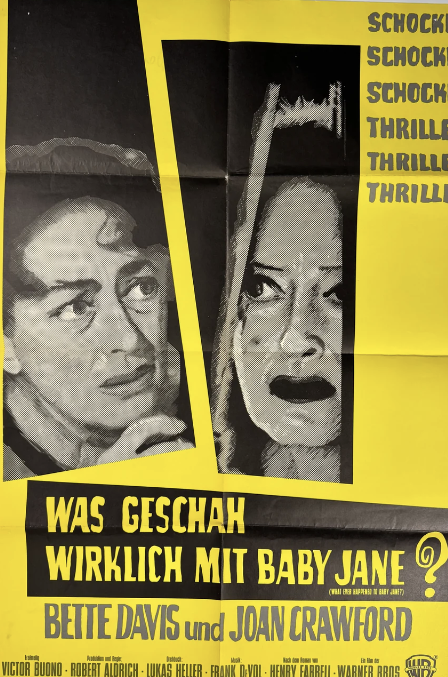 1962 What Ever Happened to Baby Jane West German Movie Poster