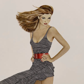 SOLD - Lot of 6 Anne Cherry Posters - 18 x 23.5