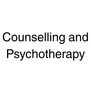 white background with black text that reads Counselling and Psychotherapy