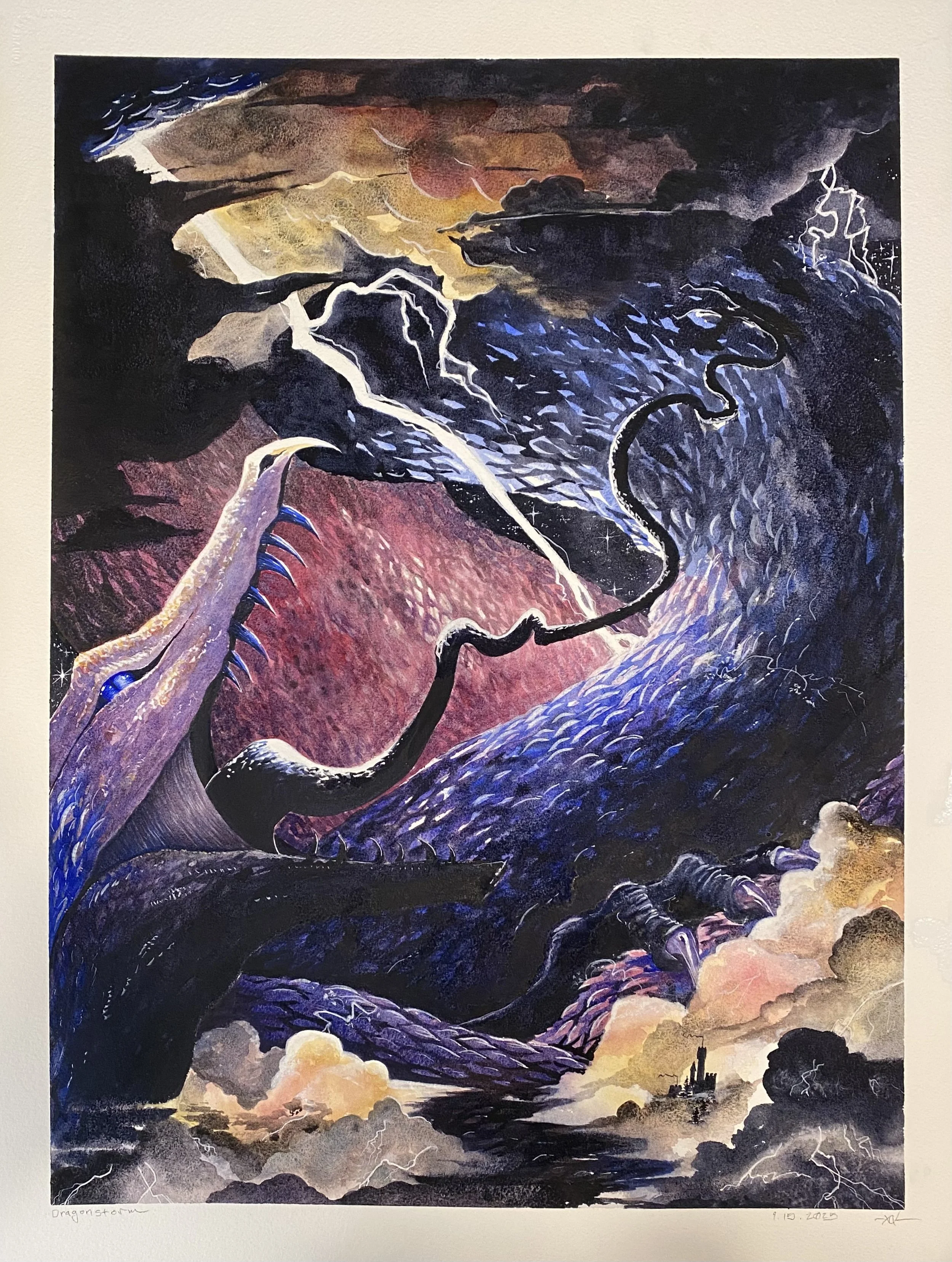 Enjoying the process and creating work that I love and am challenged by. DragonStorm. Jacksonville, OR USA 2025