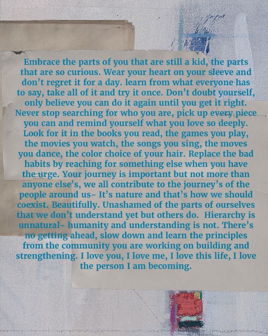 There are no rules to life, thats why we make them everyday.

I&rsquo;m known to repost when I get too excited about sharing something that isn&rsquo;t even finished.