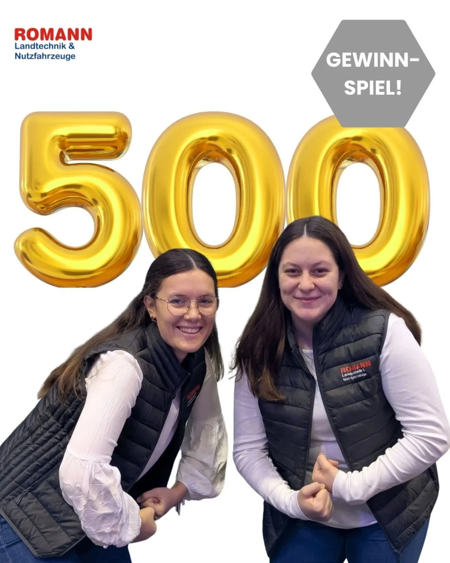 🚀 W&Uuml;&Uuml;&Uuml;&Uuml;&Uuml;&Uuml;D &ndash; 500 FOLLOWER! 🚀

🔥 Zur Feier von 500 Followern gibt&rsquo;s direkt was FETTES f&uuml;r euch! 🎉

🎁 GEWINNSPIEL ALERT 🎁
Wir hauen ein "ROMANN GILET" f&uuml;r dich &amp; deinen Best Buddy 