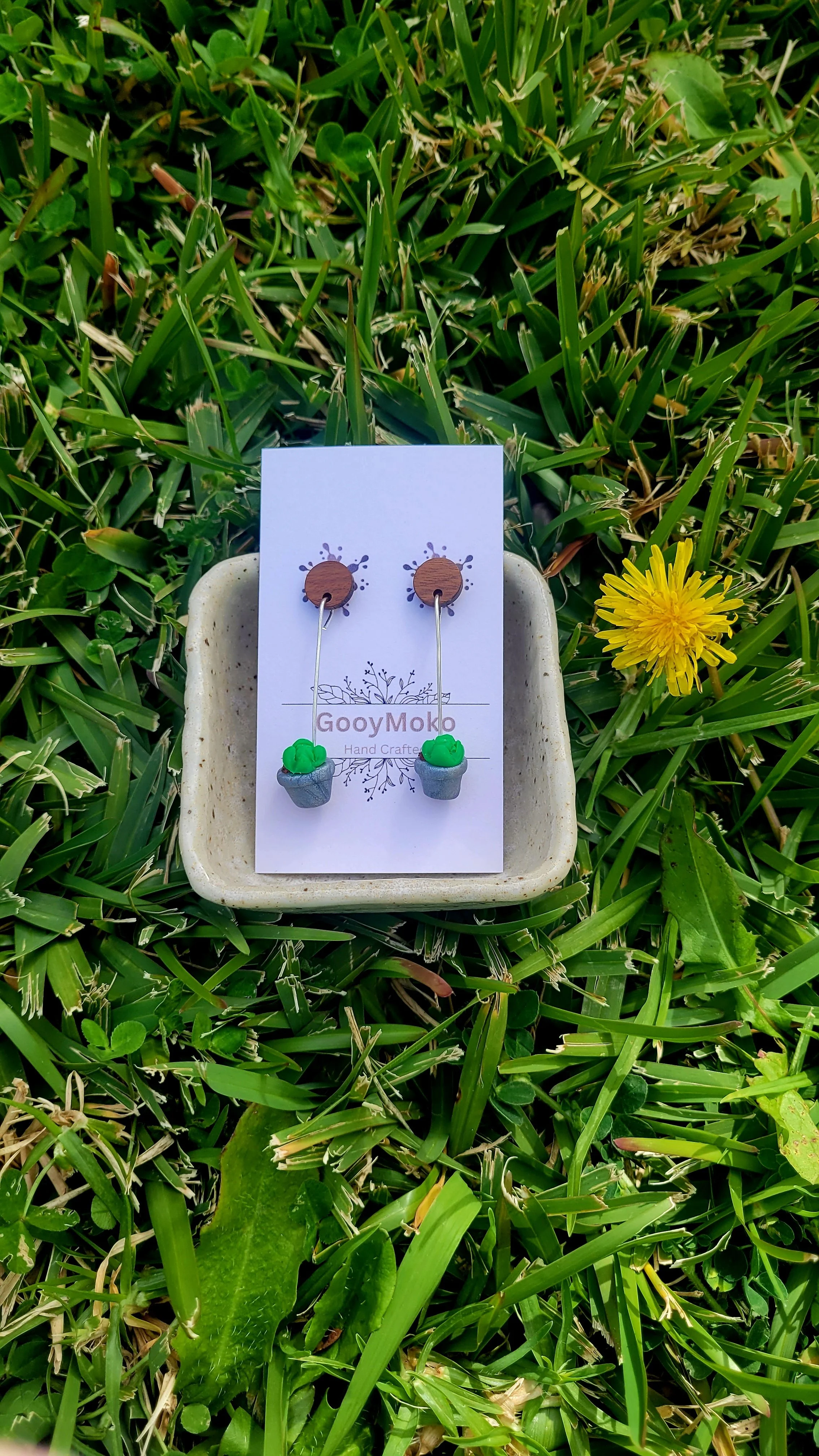 Tiny Succulent Delight Earrings