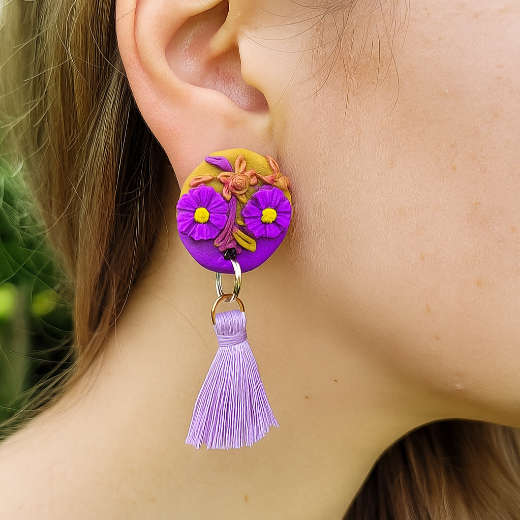 20251101_2000_Floral%2BTassel%2BEarring_remix_01k8zdne13fa6akbtrw2n6qm1d.png