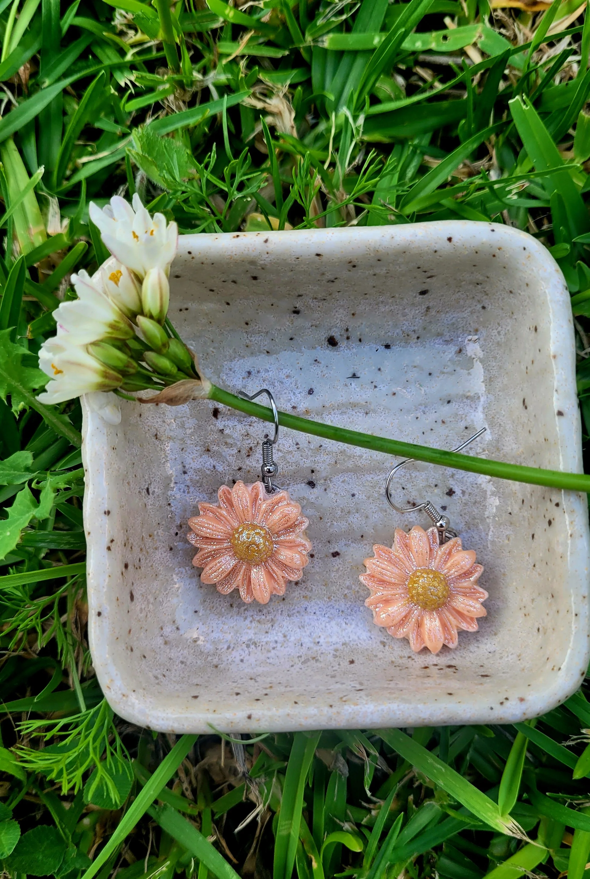Sunflower Dangle Earrings