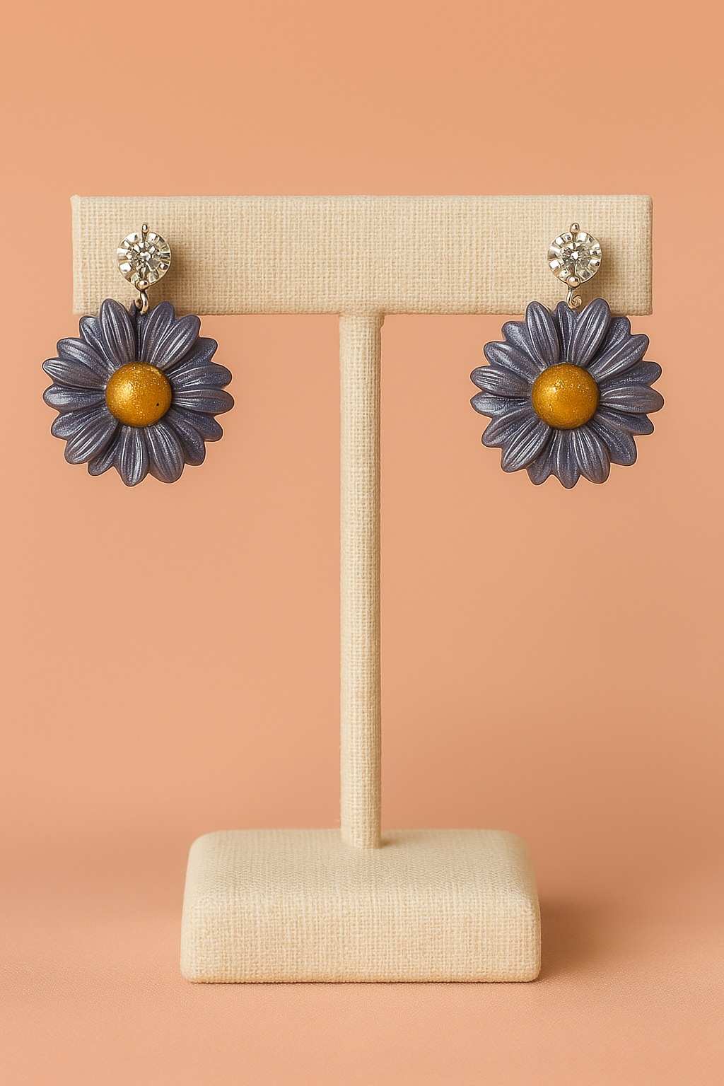 Large Sunflower Earrings
