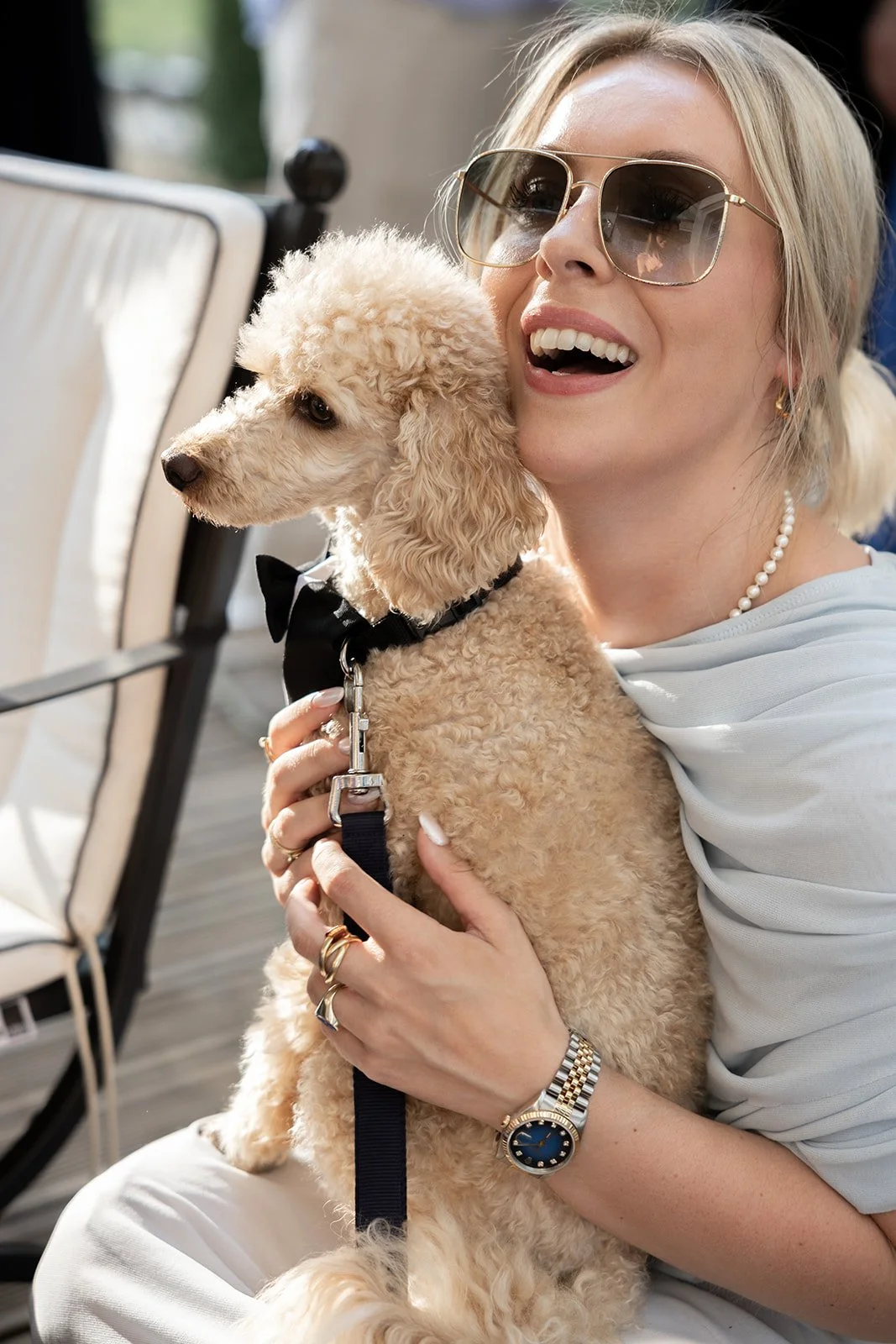 Fábio&Jules-bride-and-poodle-get-together-schloss-steinhoefel