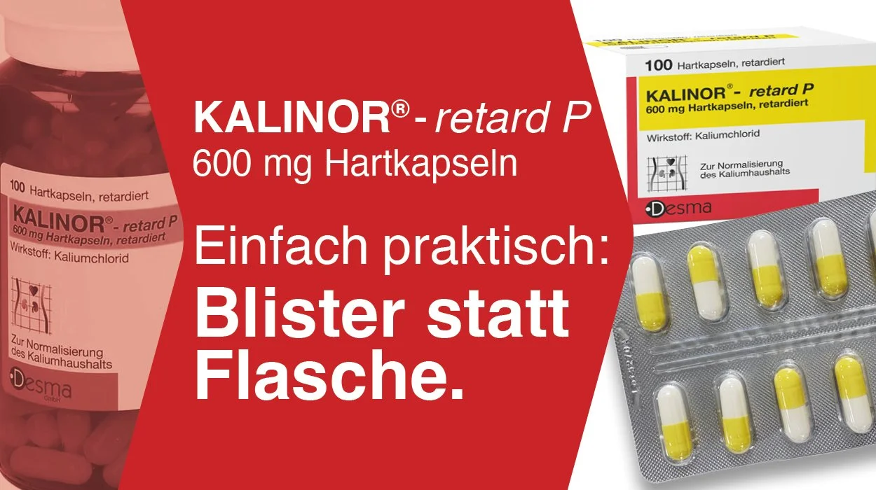 KALINOR retard P 600 mg Hartkapseln; Einfach praktisch: Blister statt Flasche.