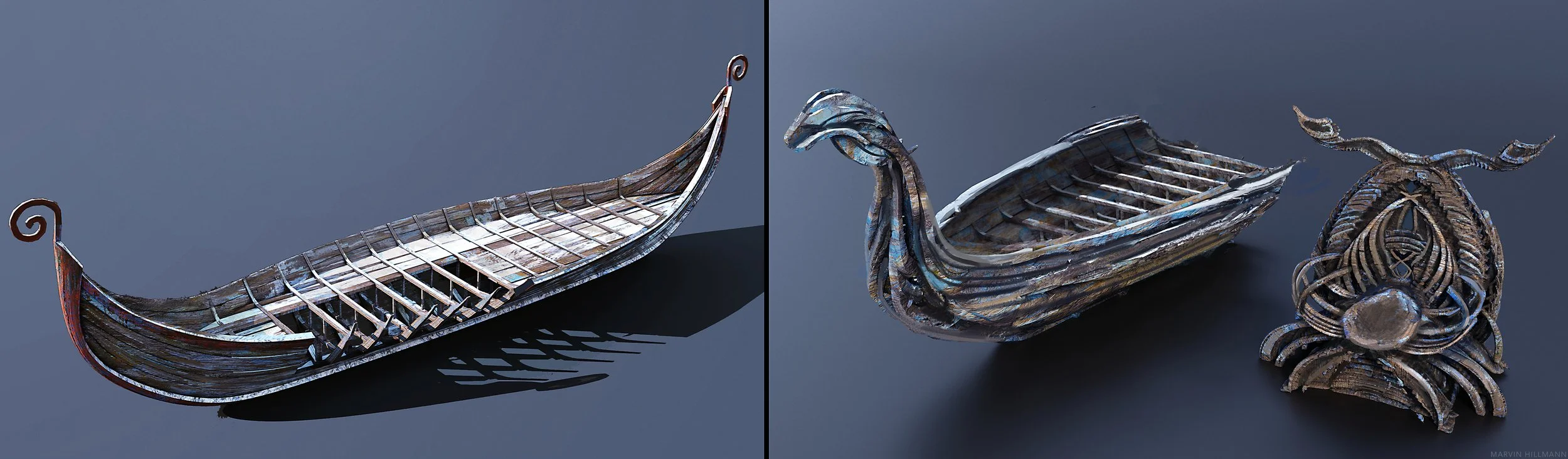 Viking ship callout + Interior Throne 