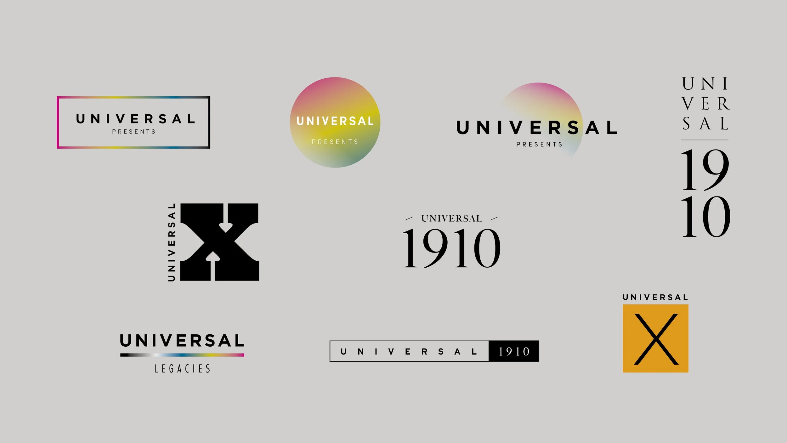 Logo design & pitch work for Universal 