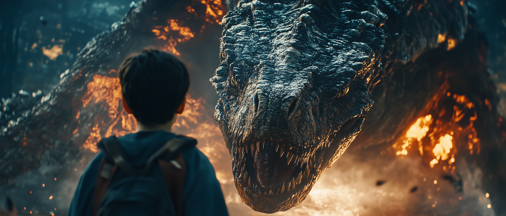 AI-generated video scene created by iCreateAV