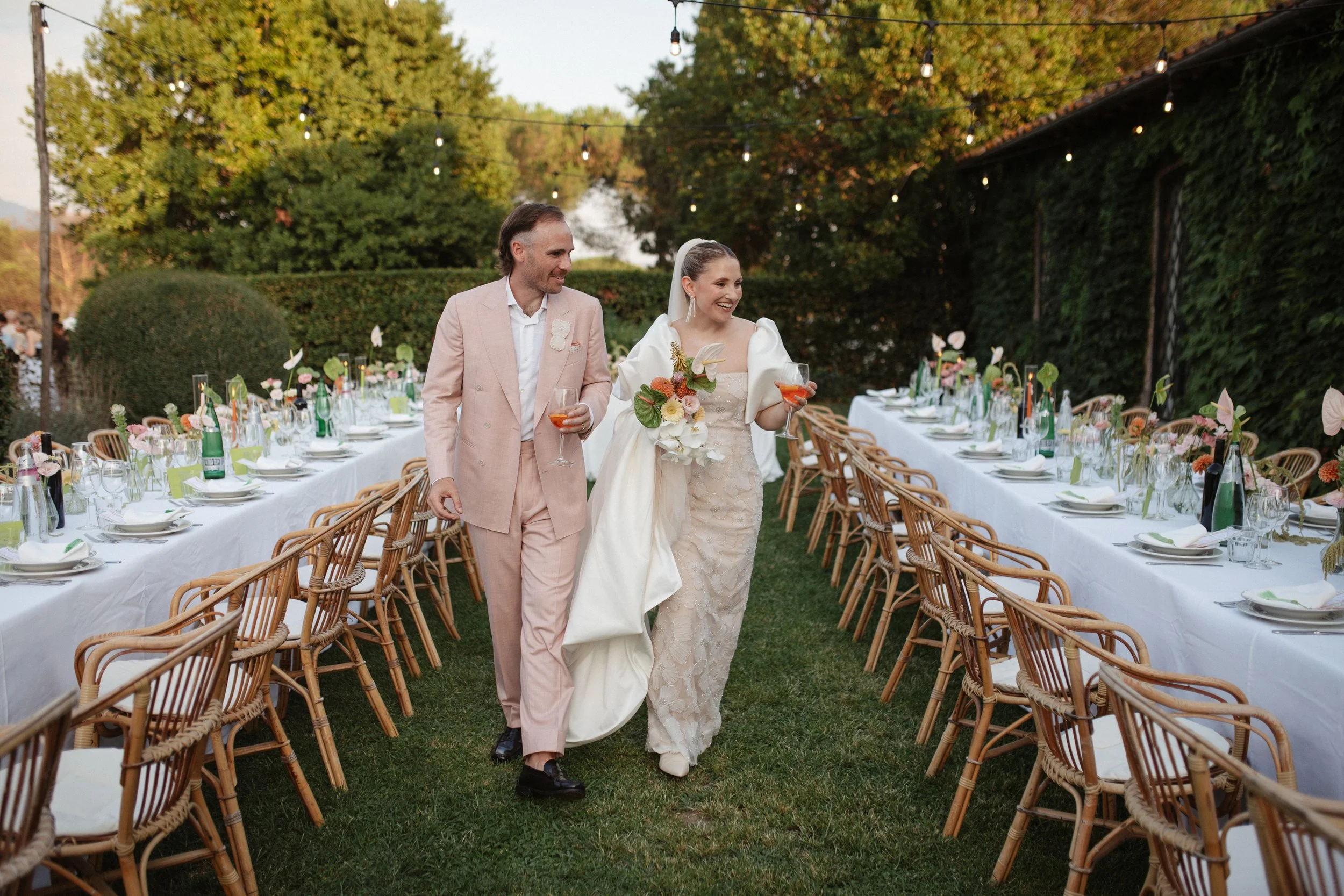 Elegant Italian summer wedding at Casale del Gallo near Rome