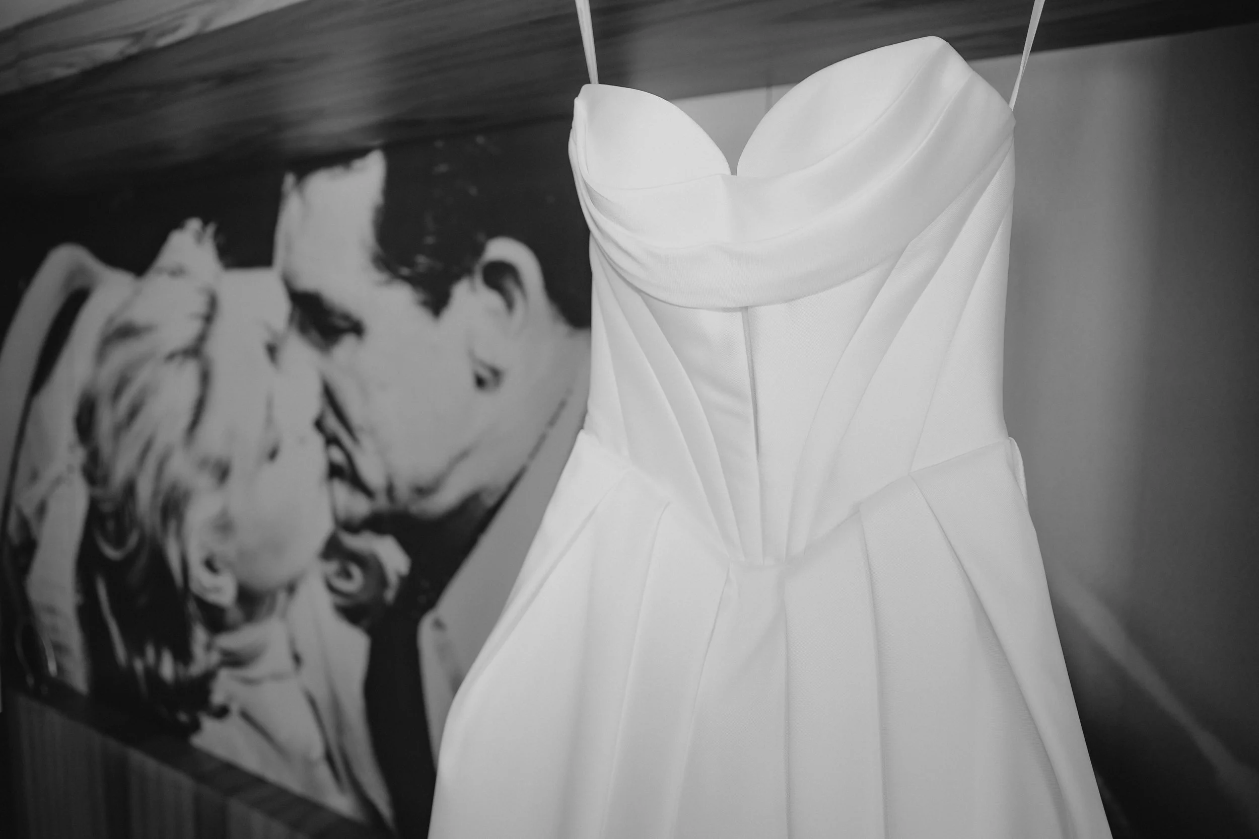 Luxury wedding getting ready at JW Marriott Cannes on the French Riviera, featuring the bride in her elegant Jarice Bridal gown, Christian Louboutin heels, refined bridal details, and a calm, modern wedding morning on the Côte d'Azur.