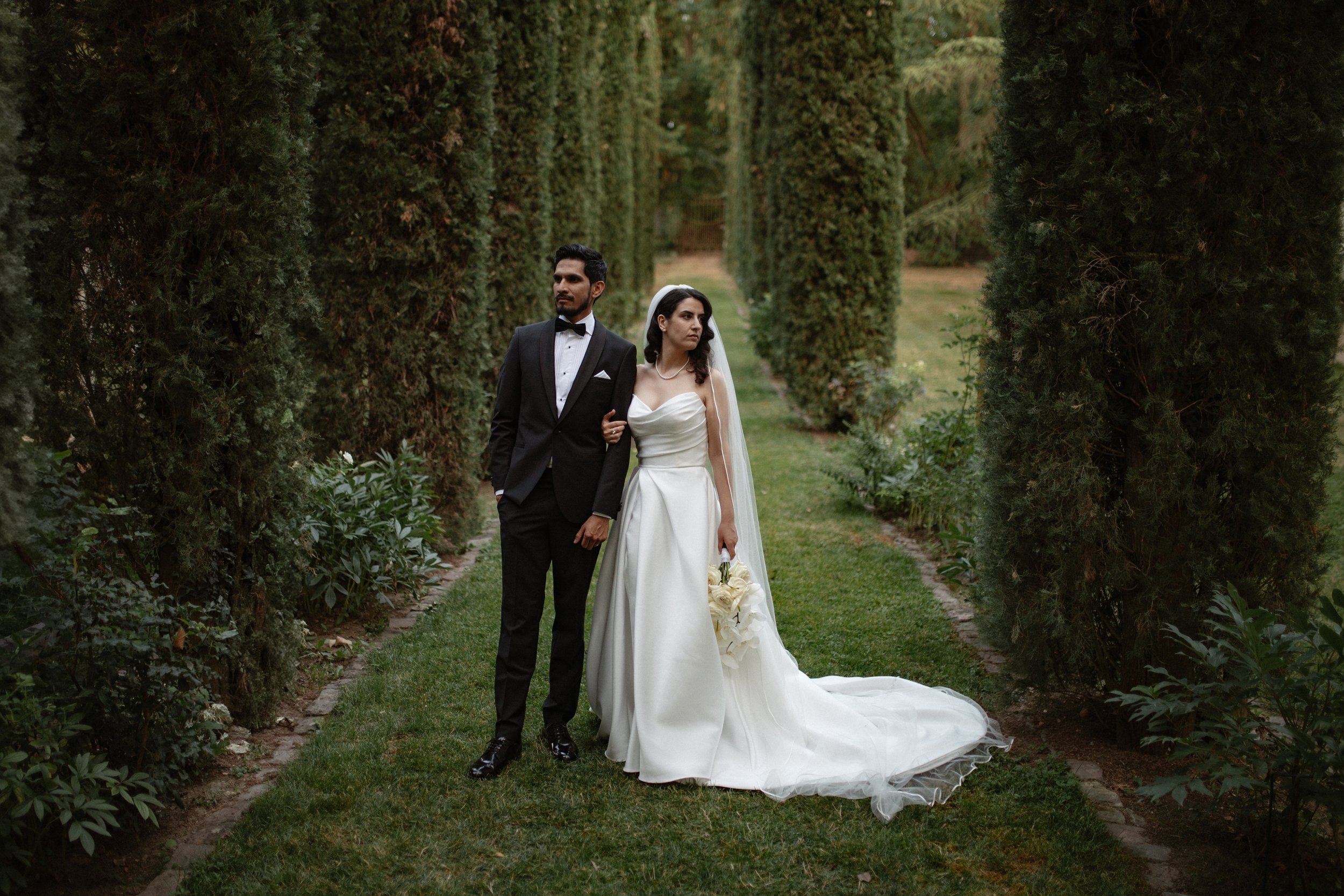 soft light and emotional connections, while the bride wears a timeless wedding dress by Weise x I Am Yours.