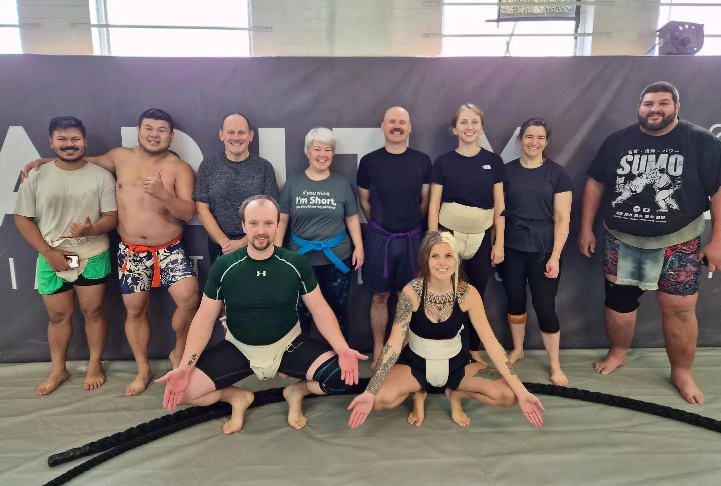💥 Fun Saturday morning Sumo Keiko (training) with our friends from @south_coast_sumo.

The @british_sumo family all together in Southampton, with great energy, great people, and plenty of good bouts.

There&rsquo;s a car heading to @londonsumoclub t