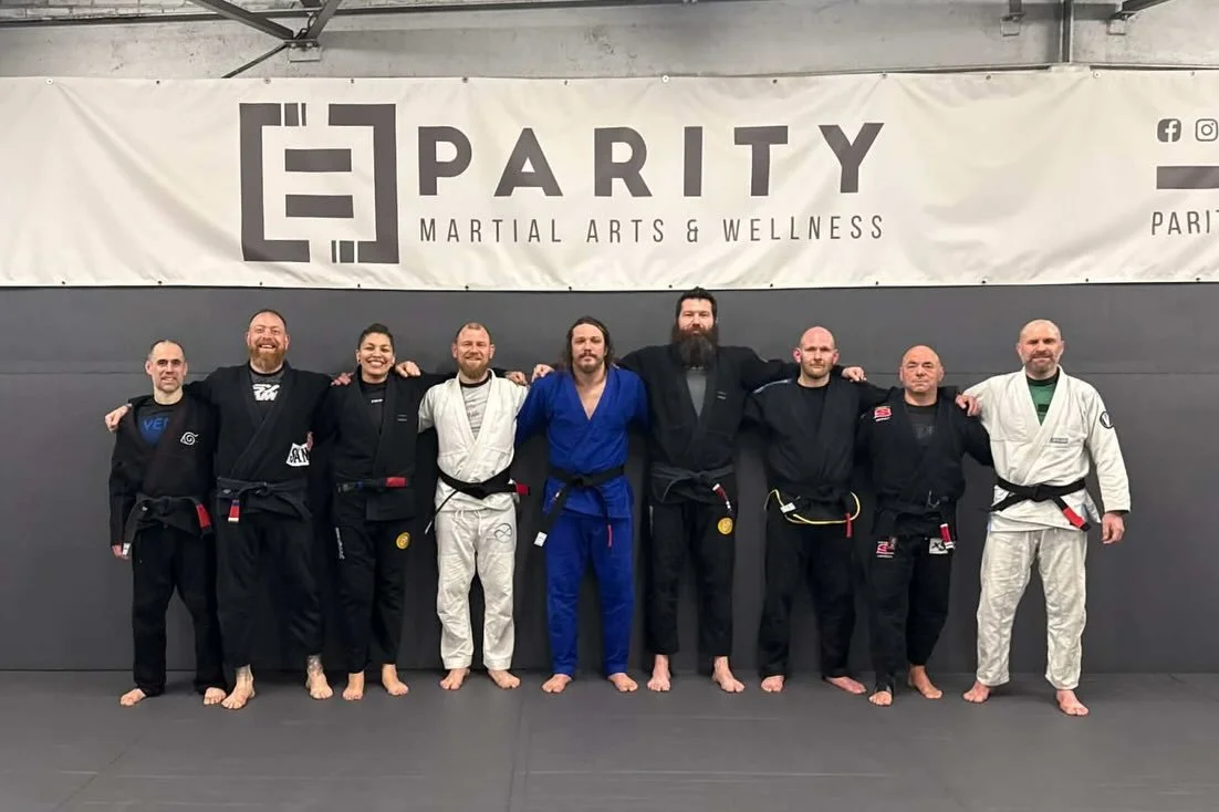 With the blessing of Mauricio Gomes, it was a privilege to award James and Pete their Black belts tonight.

James has trained for over 15 years. He won gold at the English Open in November and has just earned Silver at the IBJJF Europeans.

@meister_