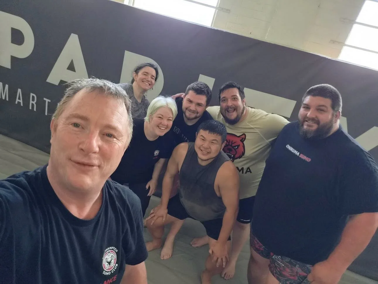 Saturday Sumo was hard work again this week, but good fun.

Turns out smashing into people without falling over is harder than it looks. Plenty of laughs along the way though.

Come and have a go and push your new mates around.

#SouthamptonSumo #Sum
