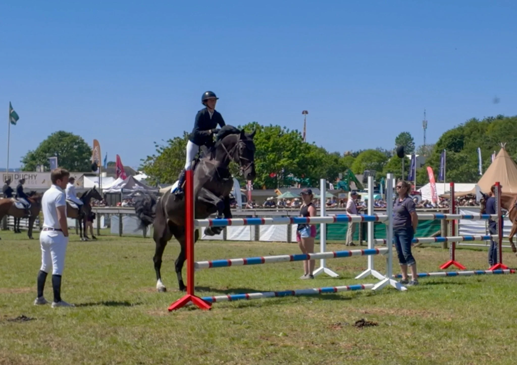 Horse jumping competition at the Devon County Show 2026 in Exeter