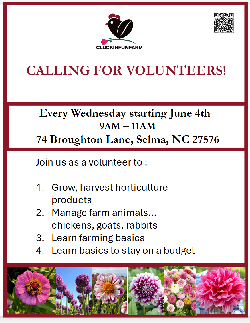 Summer Volunteer Opportunity! We are a registered farm and USDA People's Garden!