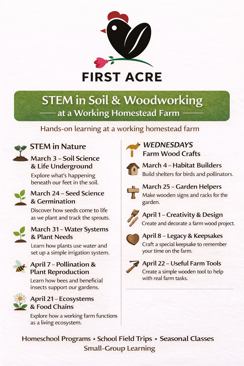 Spring Class Schedule