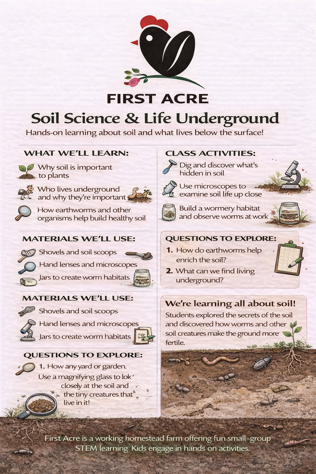 Soil Science & LIfe Underground Class