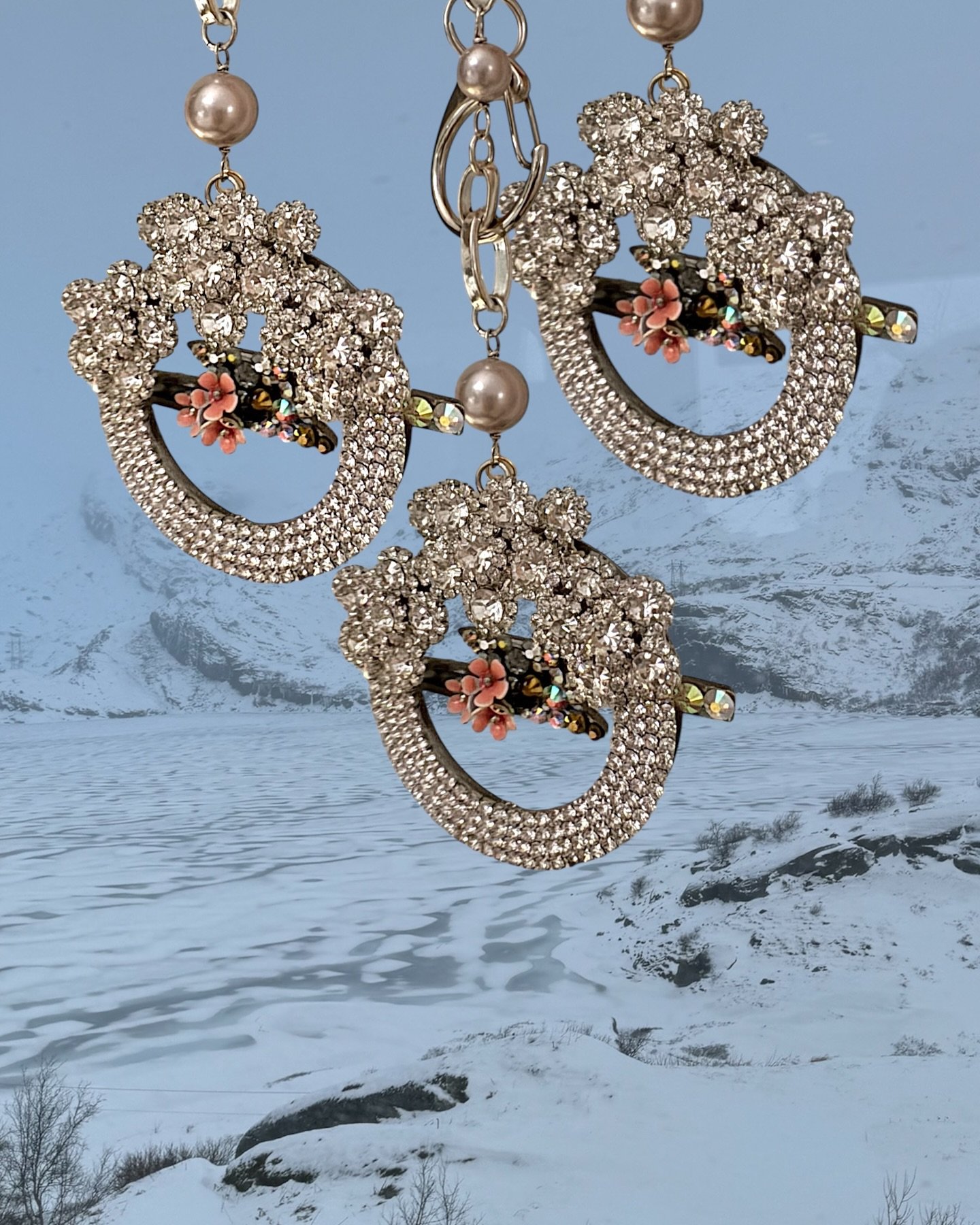 Opel Crystal on a snowy mountain&hellip;where would you take her? #crystal #charm #jewlery #handmade