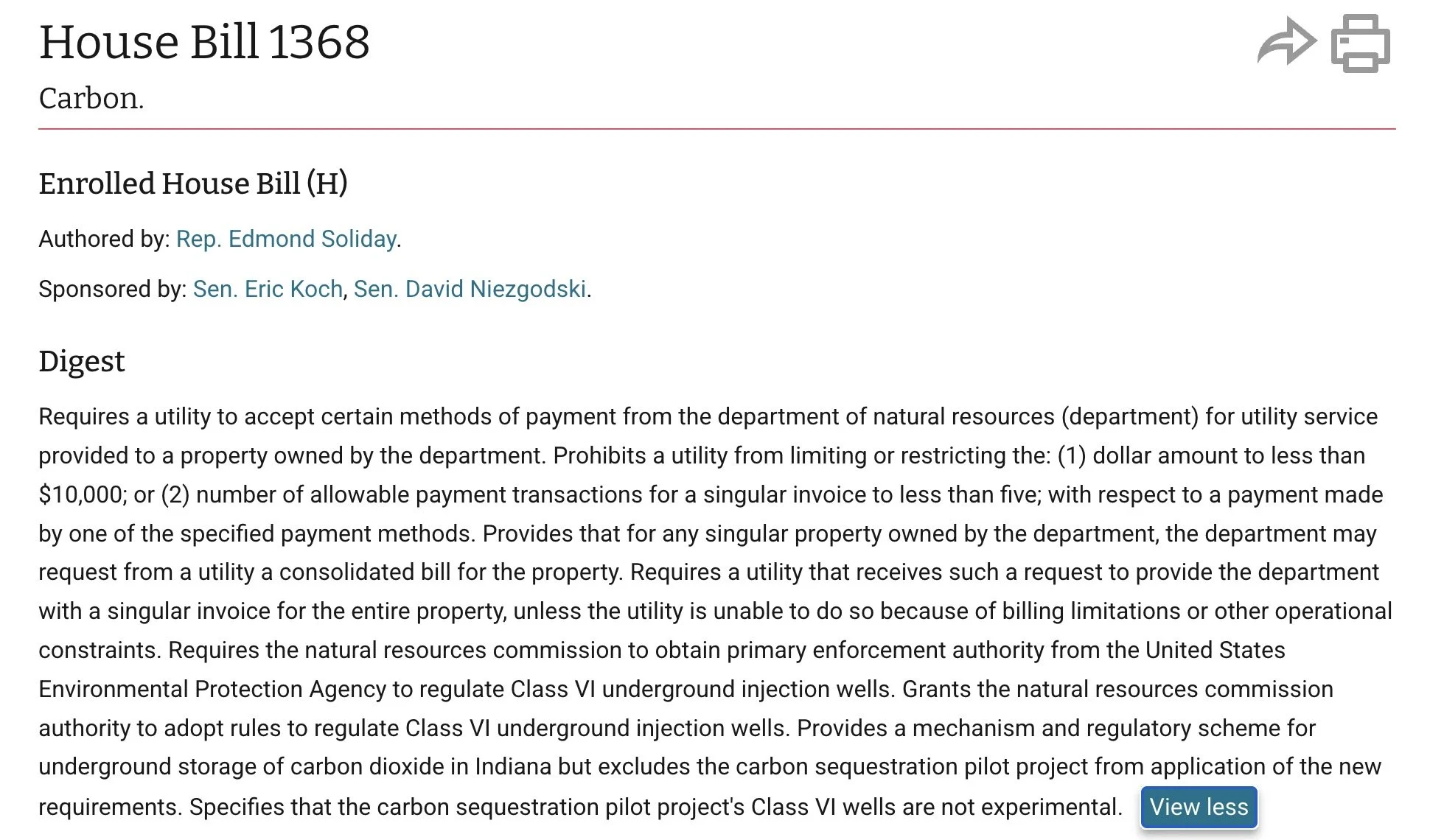 PRESS RELEASE: Hoosiers Warn StateOfficials Unprepared, Understaffed to Take Over Permitting &amp; Oversight of Underground Carbon Injection Wells from U.S. EPA