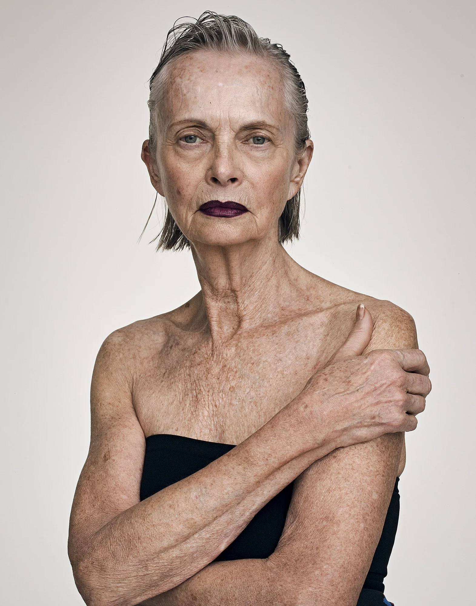 Unretouched mature skin portrait — beauty at every age