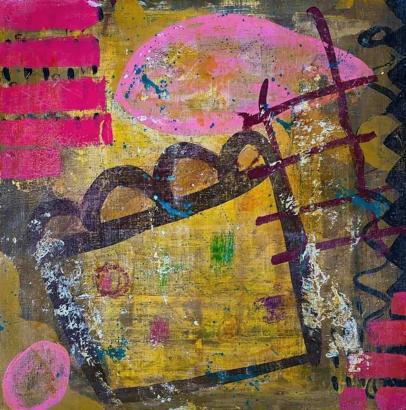 Carnival ride | 12x12 | acrylic on wooden panel 