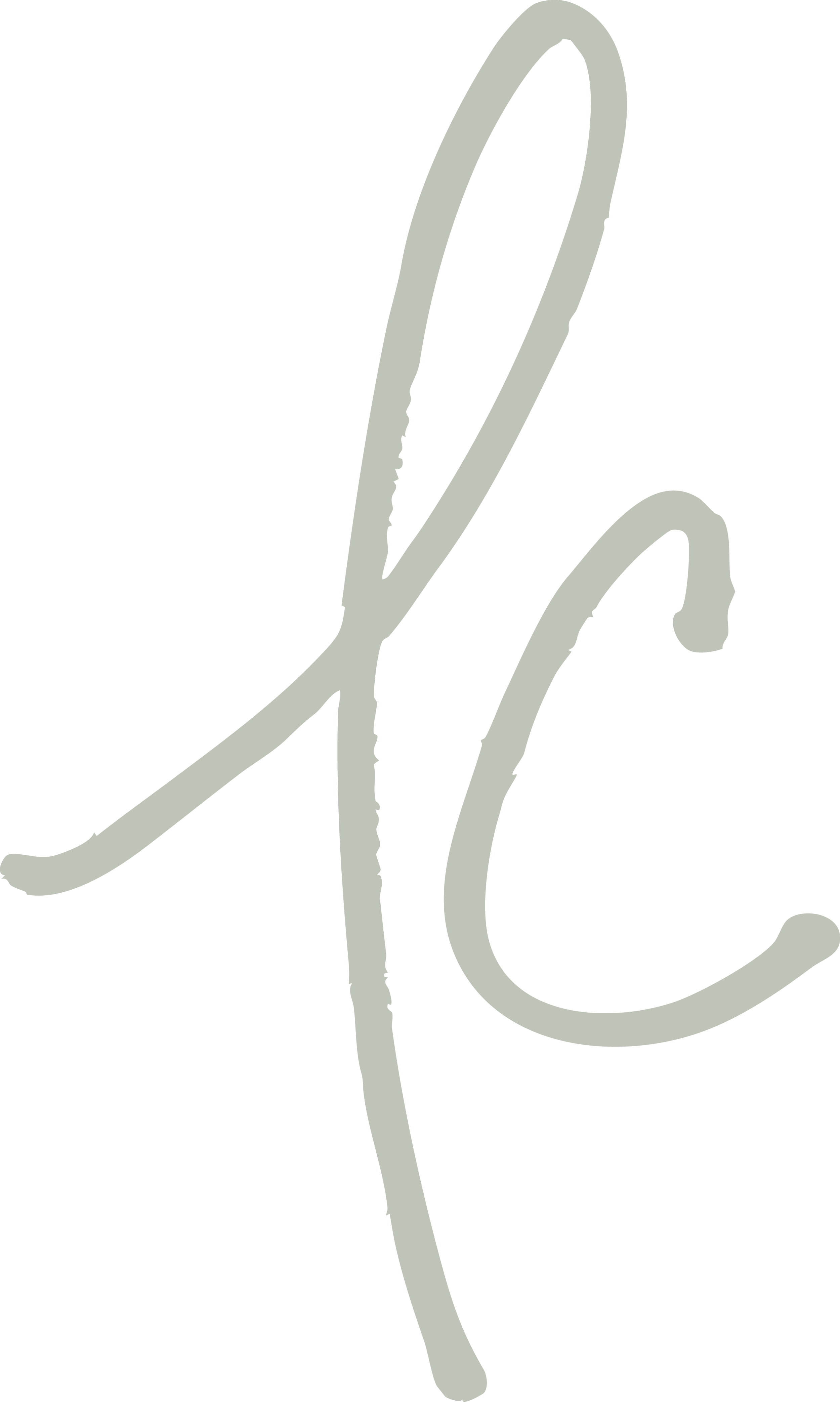 Stylized cursive letter 'K' in gray against a black background.