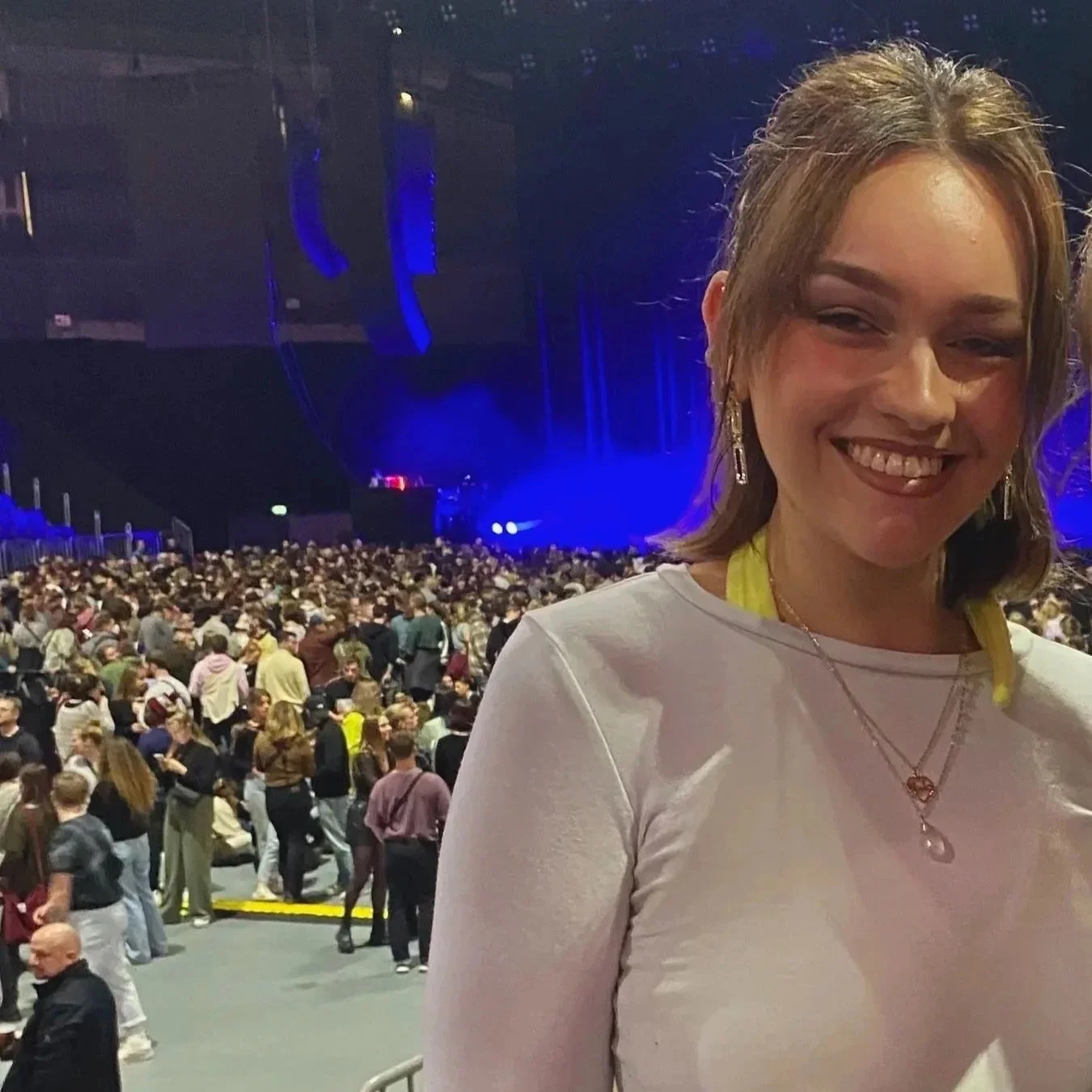 River the producer at a concert in Cologne.