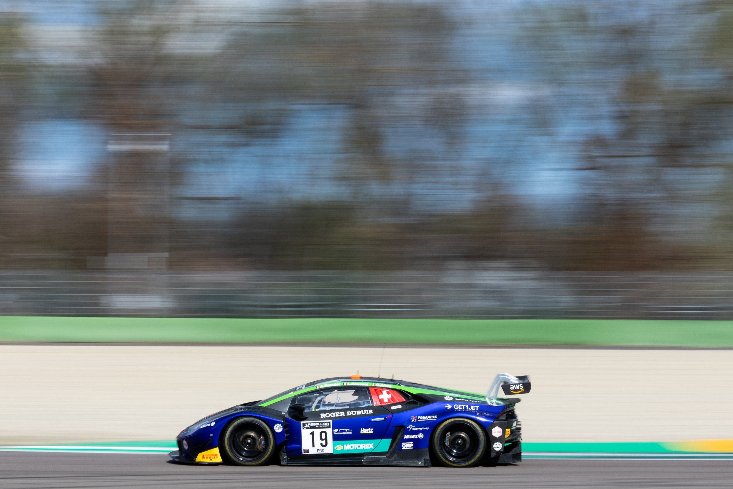 IMOLA, ITALY, #19, Emil Frey Racing / Lamborghini Huracan GT3 Evo / Arthur Rougier - Leo Roussel
