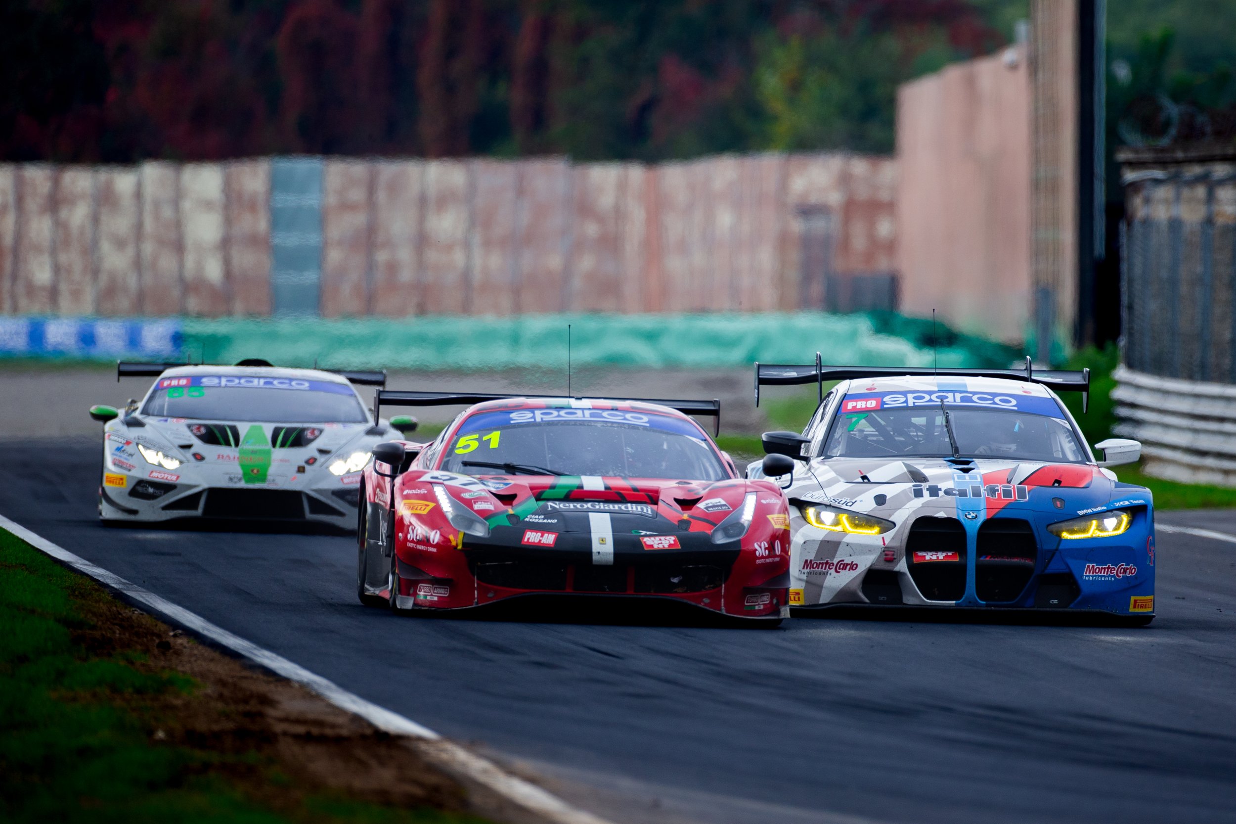 MONZA, ITALY, #51, AF CORSE / Ferrari 488 GT3 / Alessandro Bracalente - Eliseo Donno - MONZA, ITALY, #8, BMW Ceccato Racing / BMW G82 M4 GT3 / Marco Cassarà - Francesco De Luca - Alfred Nilsson