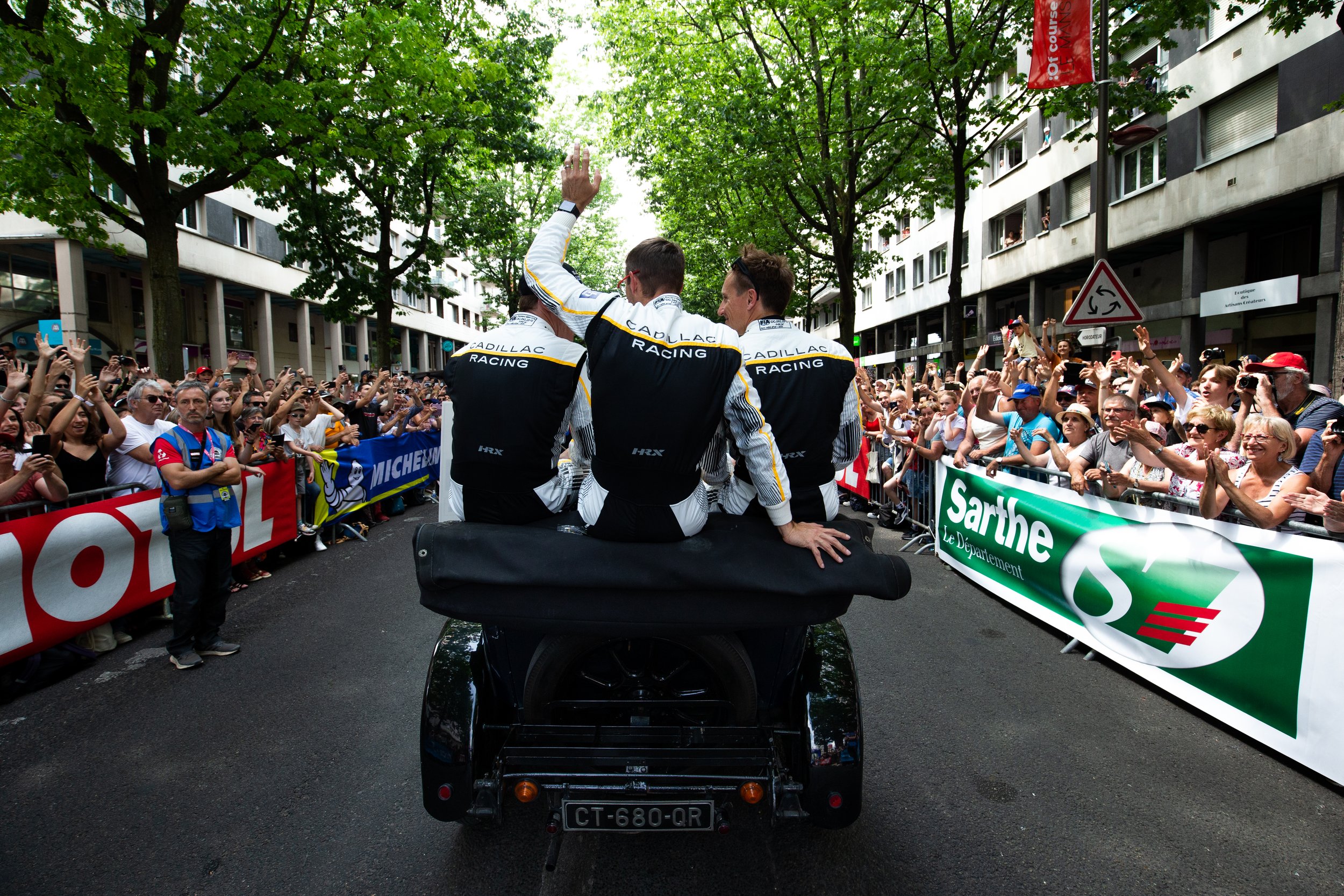 LE MANS, FRANCE, CADILLAC RACING, Cadillac V-Series.R, Sebastien Bourdais (FRA), Renger Van der Zande (NLD), Jack Aitken (GBR)