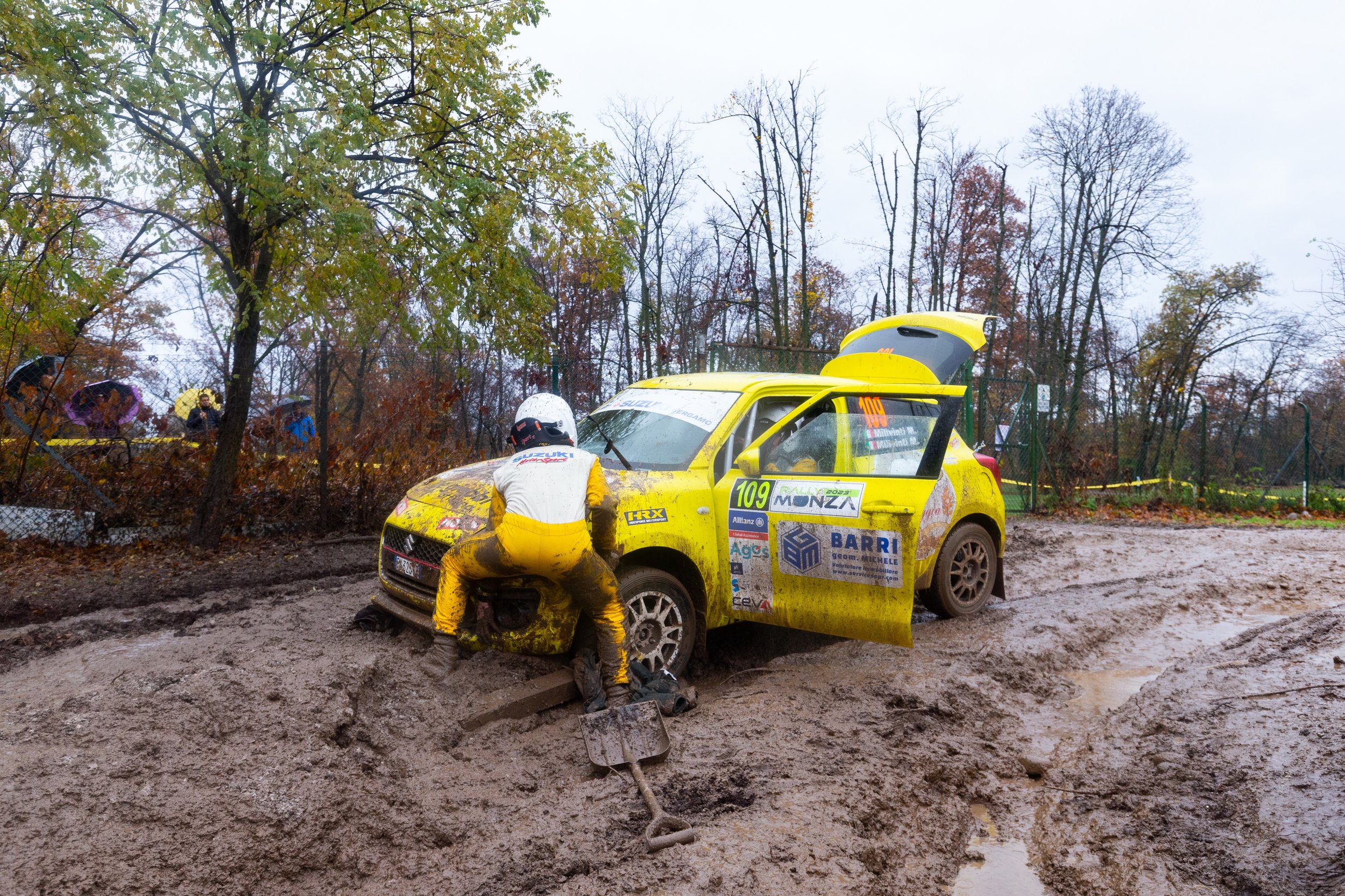 MONZA, ITALY, Fighting in the mud #2