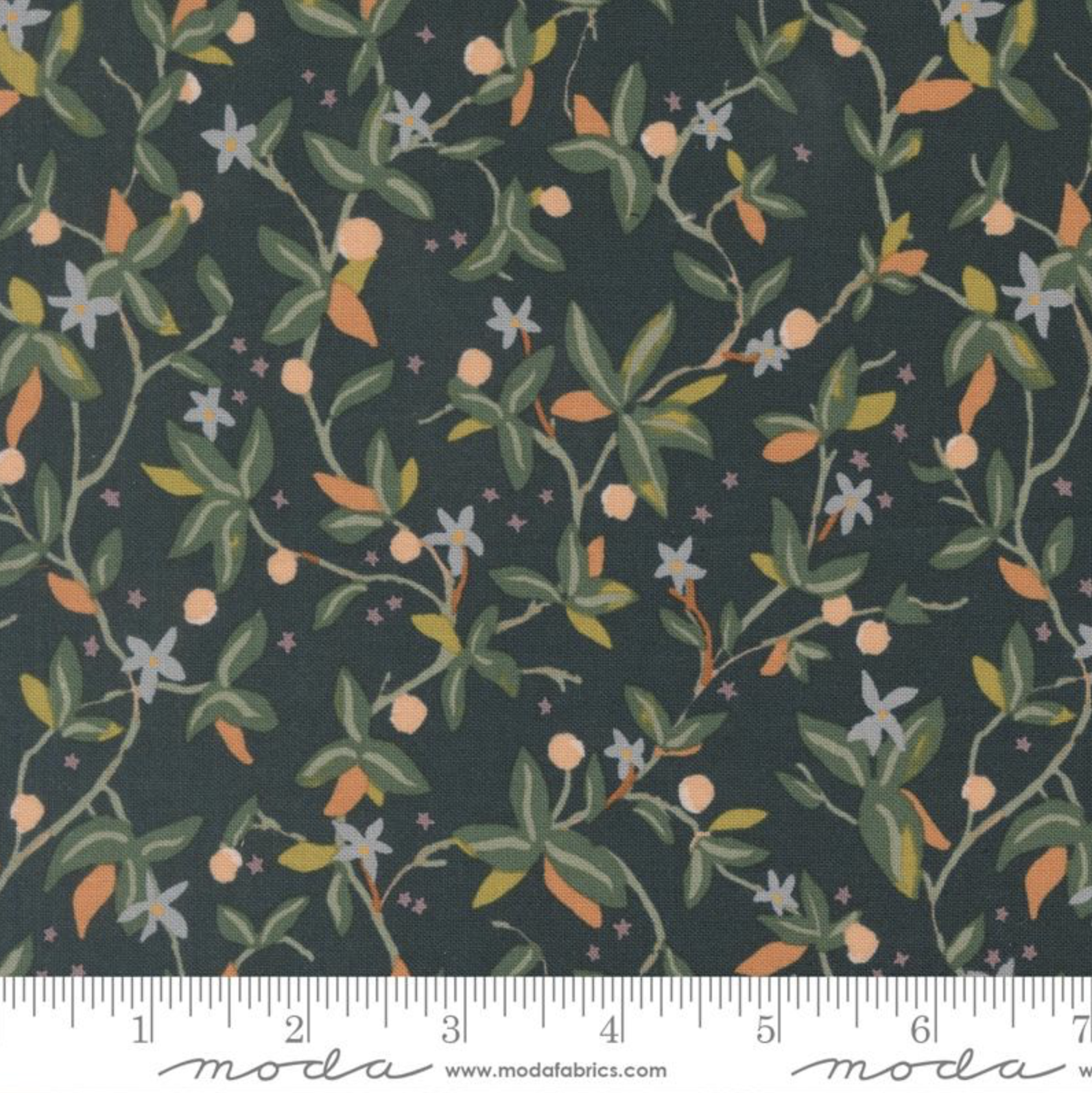 Peachy: Citron Vines by MODA FABRICS