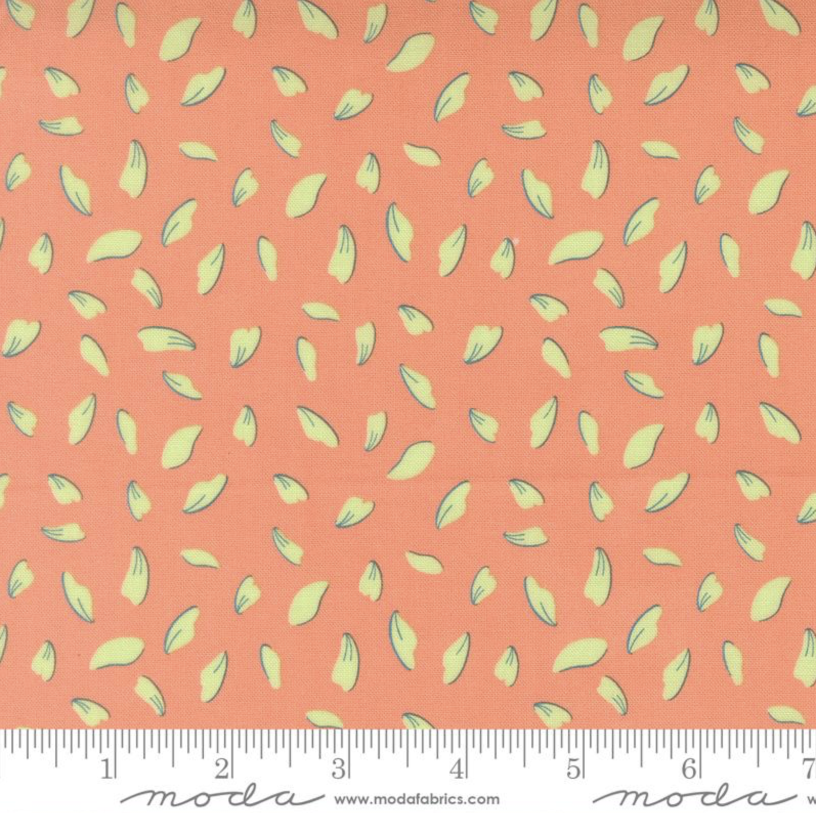 Honeyed Horizon: Scattered Leaves Blenders by MODA FABRICS