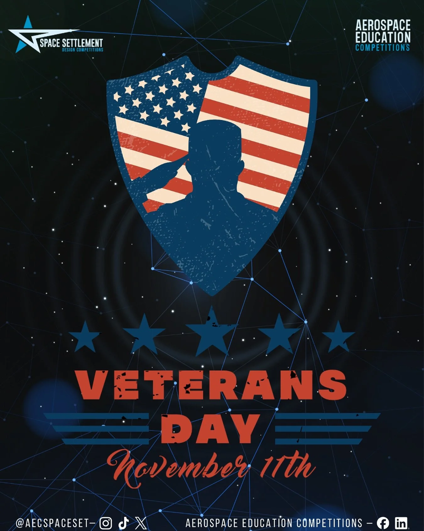 From defending our nation to inspiring our future, thank you to all who served! 🇺🇸 

#veteran #veteransday #thankyouveterans #ssdc #aec #stem #spacesettlement #business #law #futureengineers