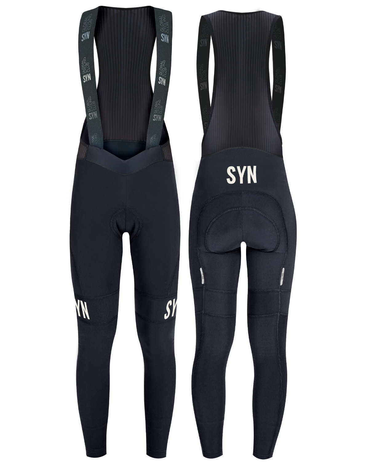 WOMEN SYNDICATE THERMAL RAIN BIB TIGHTS BLACK