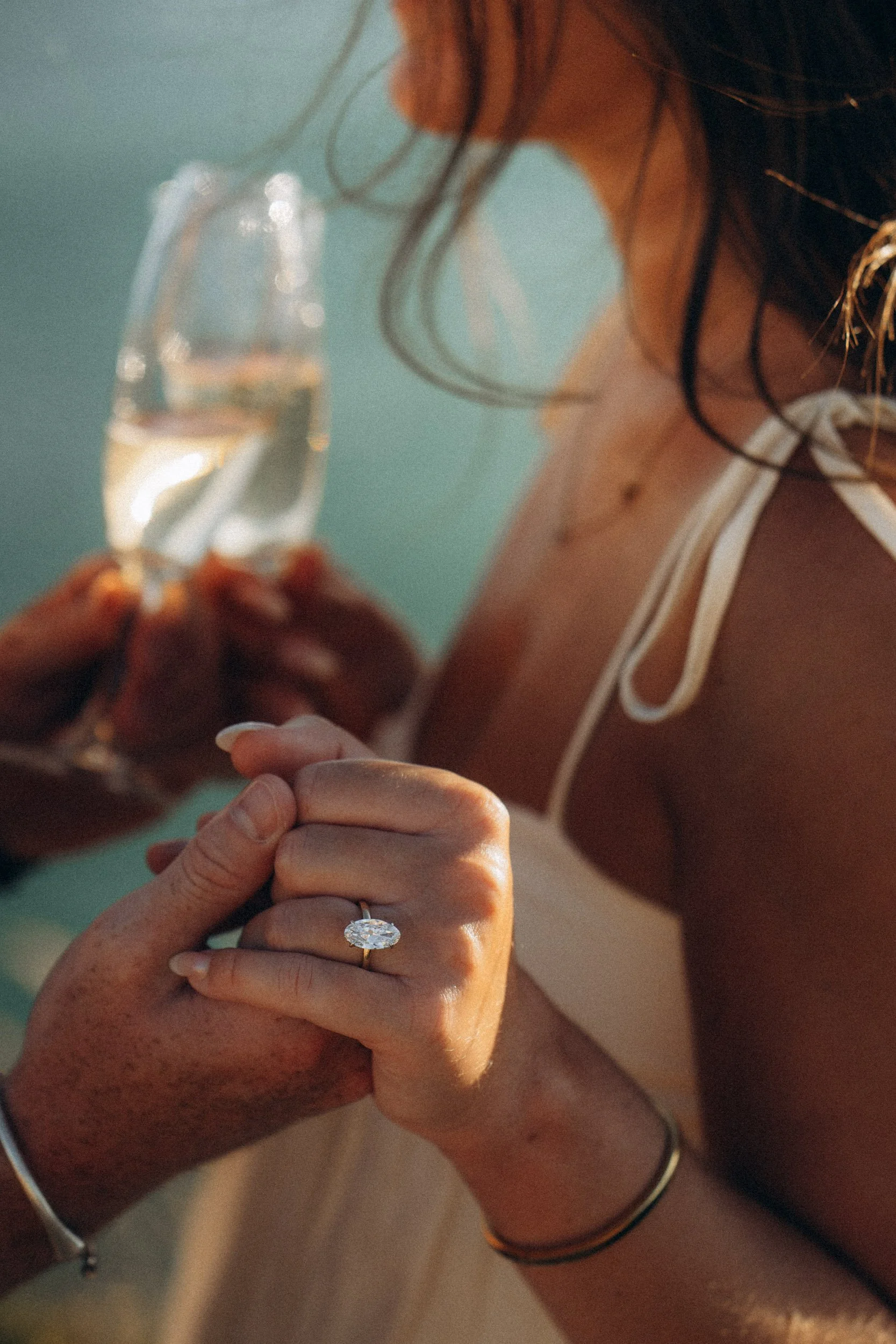 Marriage proposal at Ponta da Piedade, Lagos, Algarve.