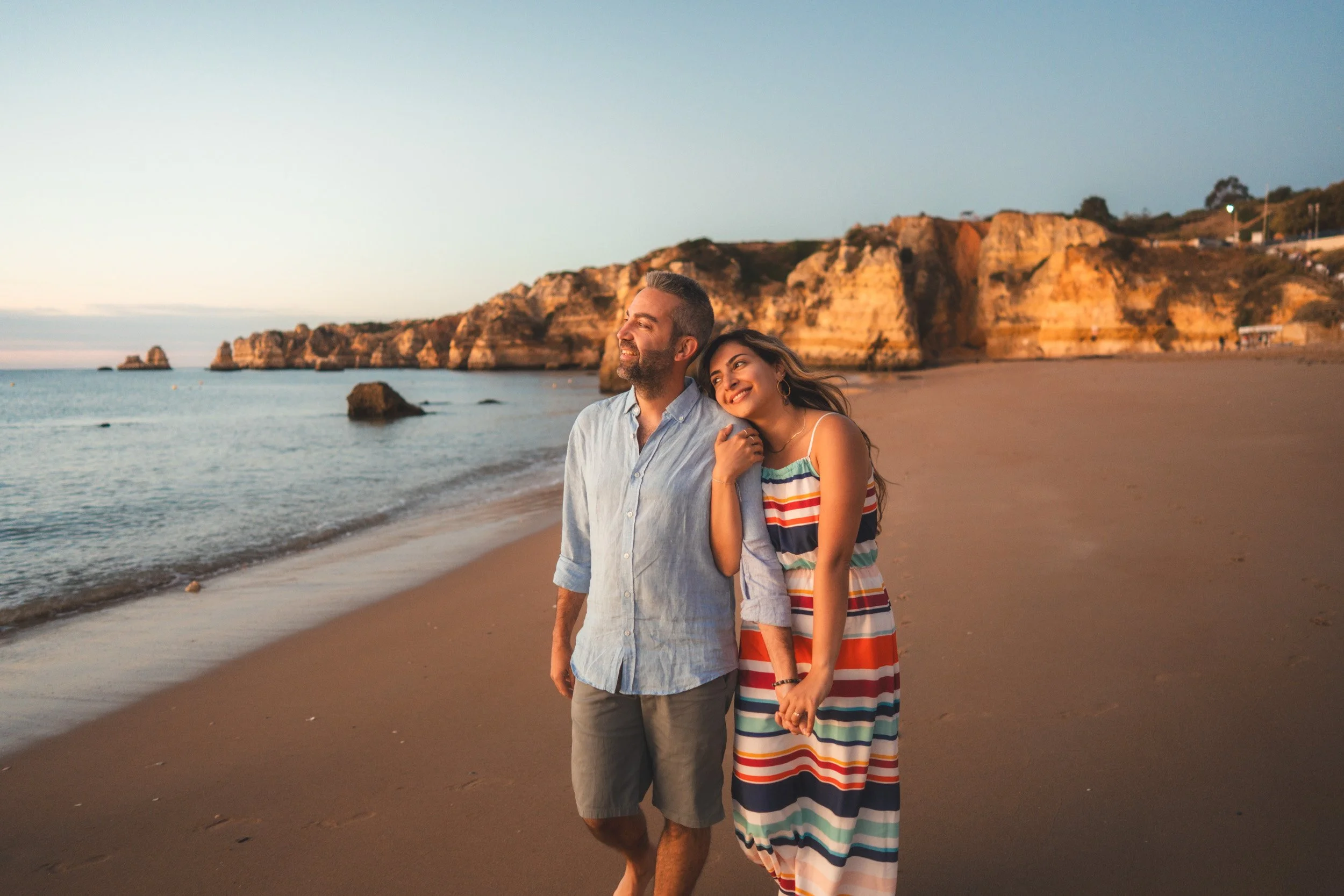Anniversary photoshoot at Praia Dona Ana, Lagos