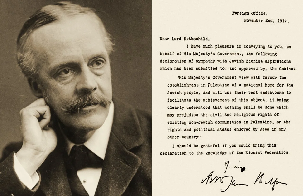 Arthur Balfour, British Foreign Minister, and the Declaration