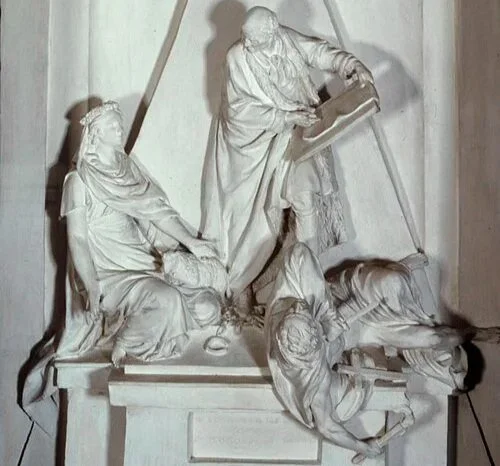 Etienne-Pierre-Adrien Gois, Voltaire defending Innocence against Fanaticism, circa 1791.