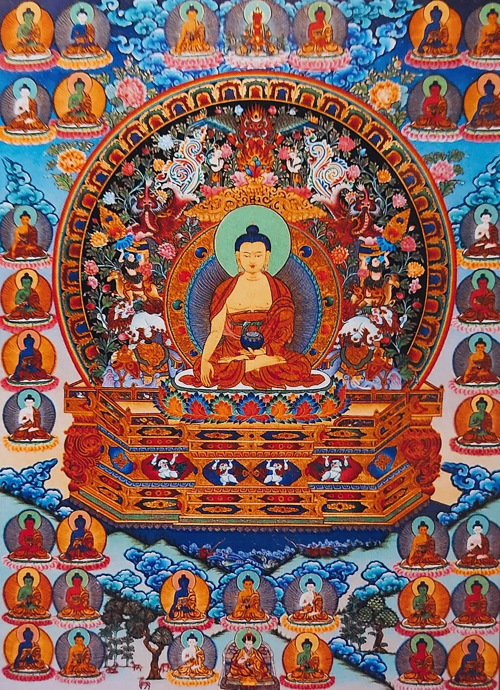 Many depictions of the Buddha (Wikimedia Commons)