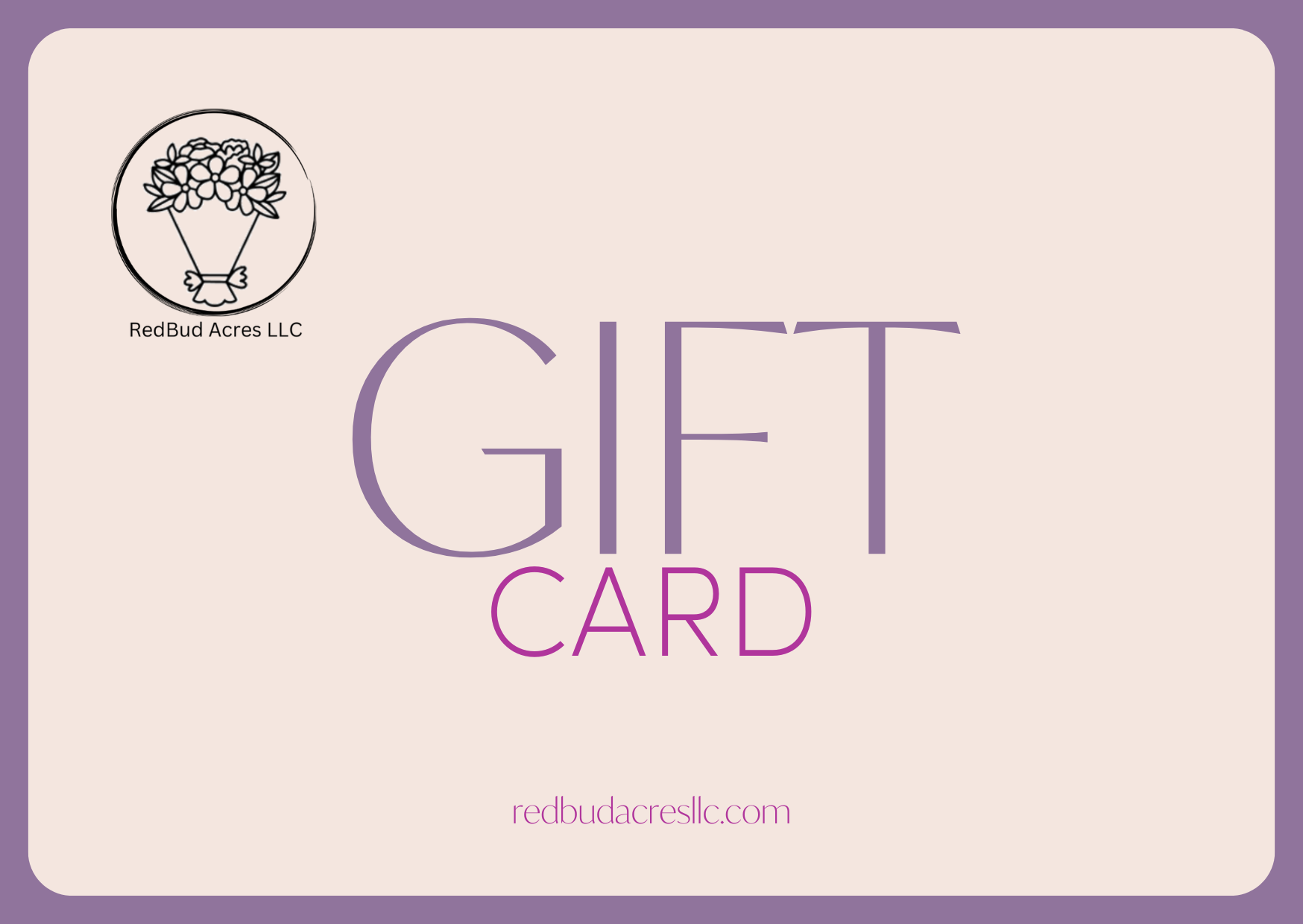 Red Bud Acres Gift Card