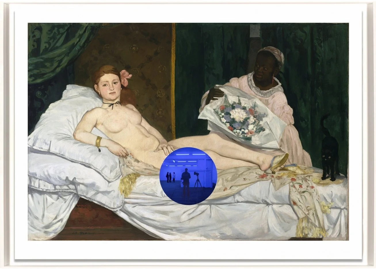 Gazing Ball (Manet Olympia)