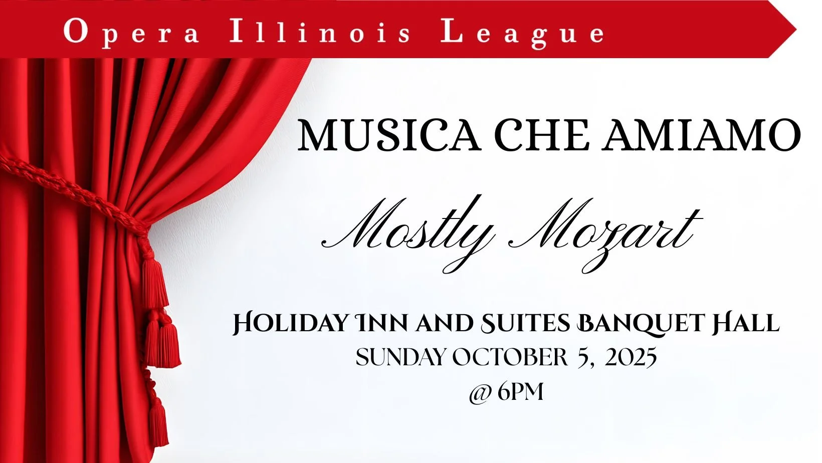 Musica Che Amiamo Mostly Mozart Concert