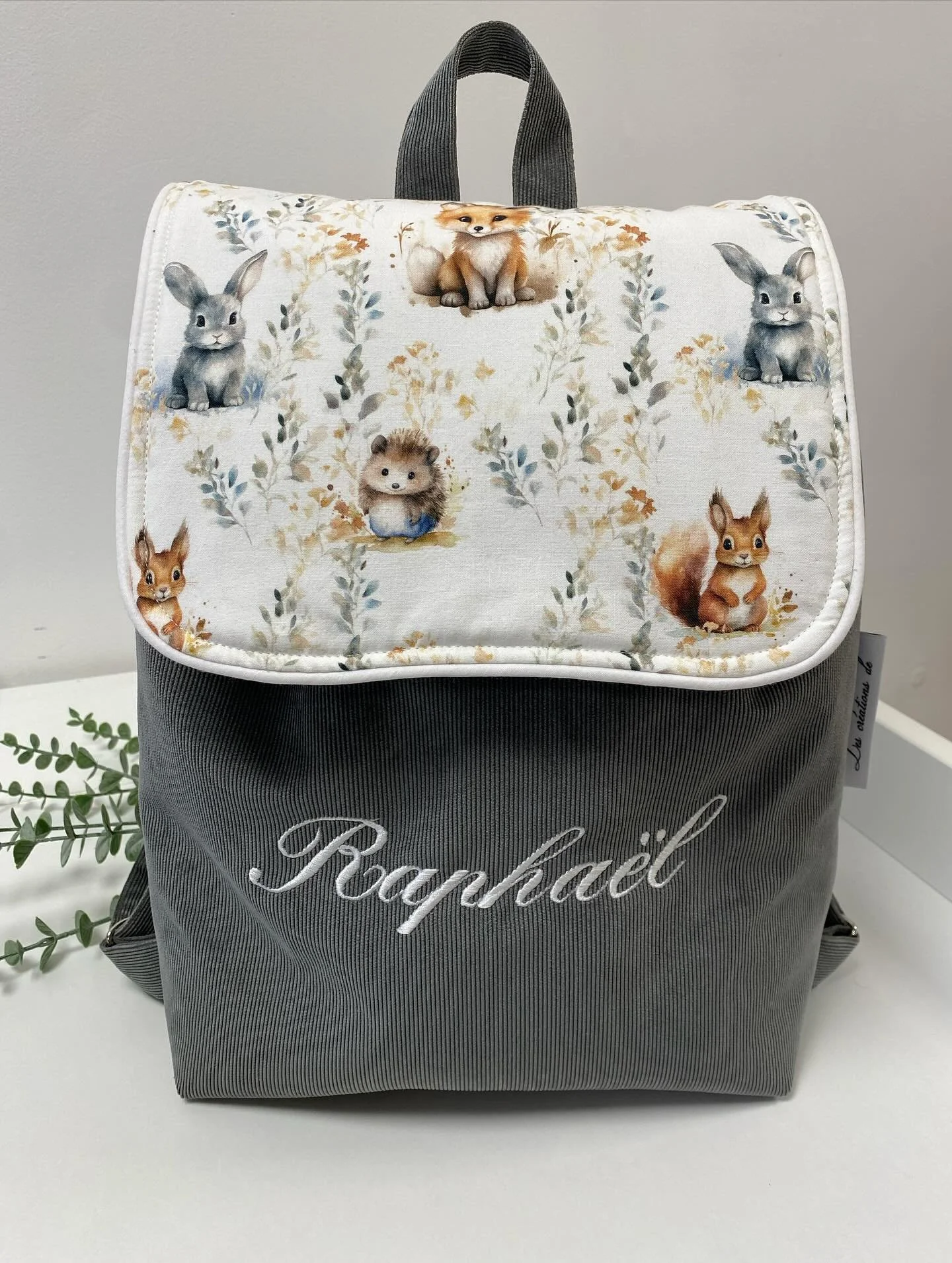 SAC À DOS VELOURS 35X35 SUR-MESURE