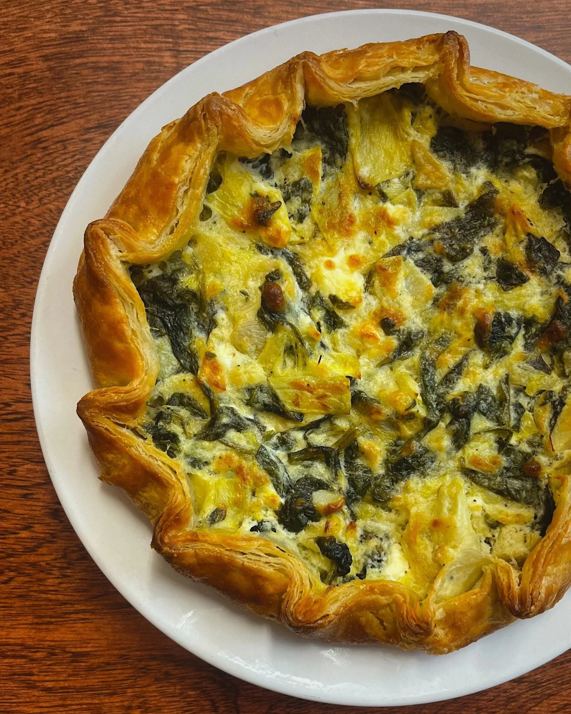 Spinach Artichoke Dip mini-galette